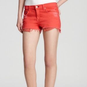 Rag & Bone Mila Red Denim Shorts Size 30